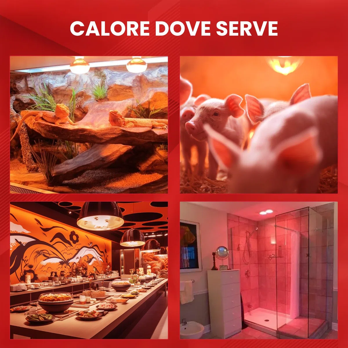 GlowUp Lampada Infrarossi Riscaldante E27, 250W R125 Dimmerabile Lampada Riscaldante per Pulcini, Rettili, Lampade Riscaldanti Cucina, Scaldaceni(2-pezzi)