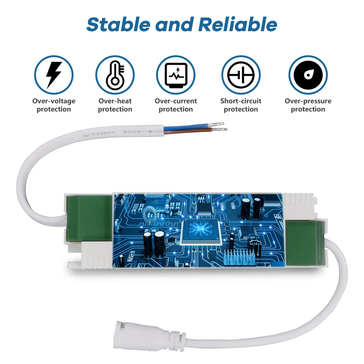 40W Trasformatore Alimentatore, Driver LED per Pannello Luminoso 60x60cm 120x30cm, Da 200-240Vac a 30-42Vdc 1000mA Driver a Corrente Costante Non-dimmerabile, ENEC UKCA CE RoHS