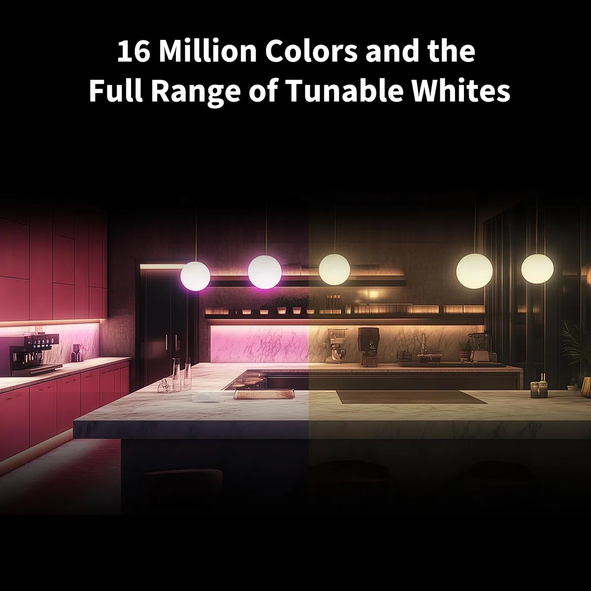 Aqara Lampadina LED T2 GU10 Thread/Zigbee, Bianco Regolabile (2000 K-9000 K), RGB con 16 Milioni di Colori, Equivalente 30 W, Matter, Compatibile con HomeKit, Alexa, Google e Altro