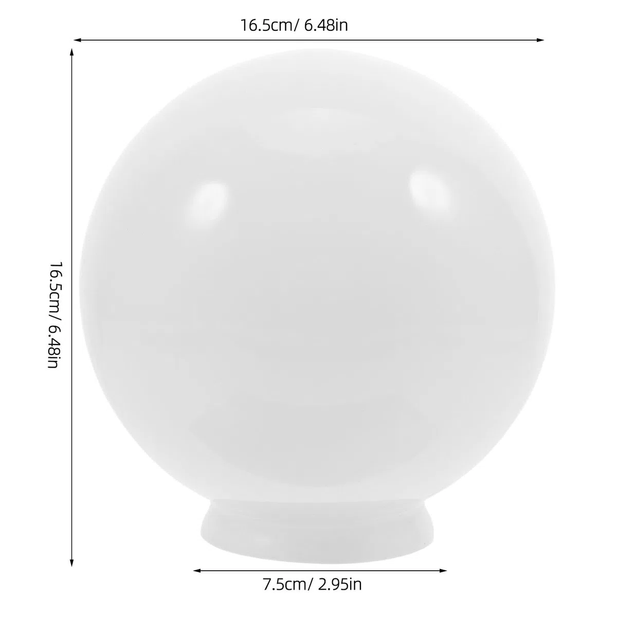 Paralume in Vetro Sferico Bianco Latte 150Mm per Lampada da Soffitto Coprilampada per Ventilatore da Soffitto Globo di Ricambio per Apparecchi Domestici Luce Diffusa e Design