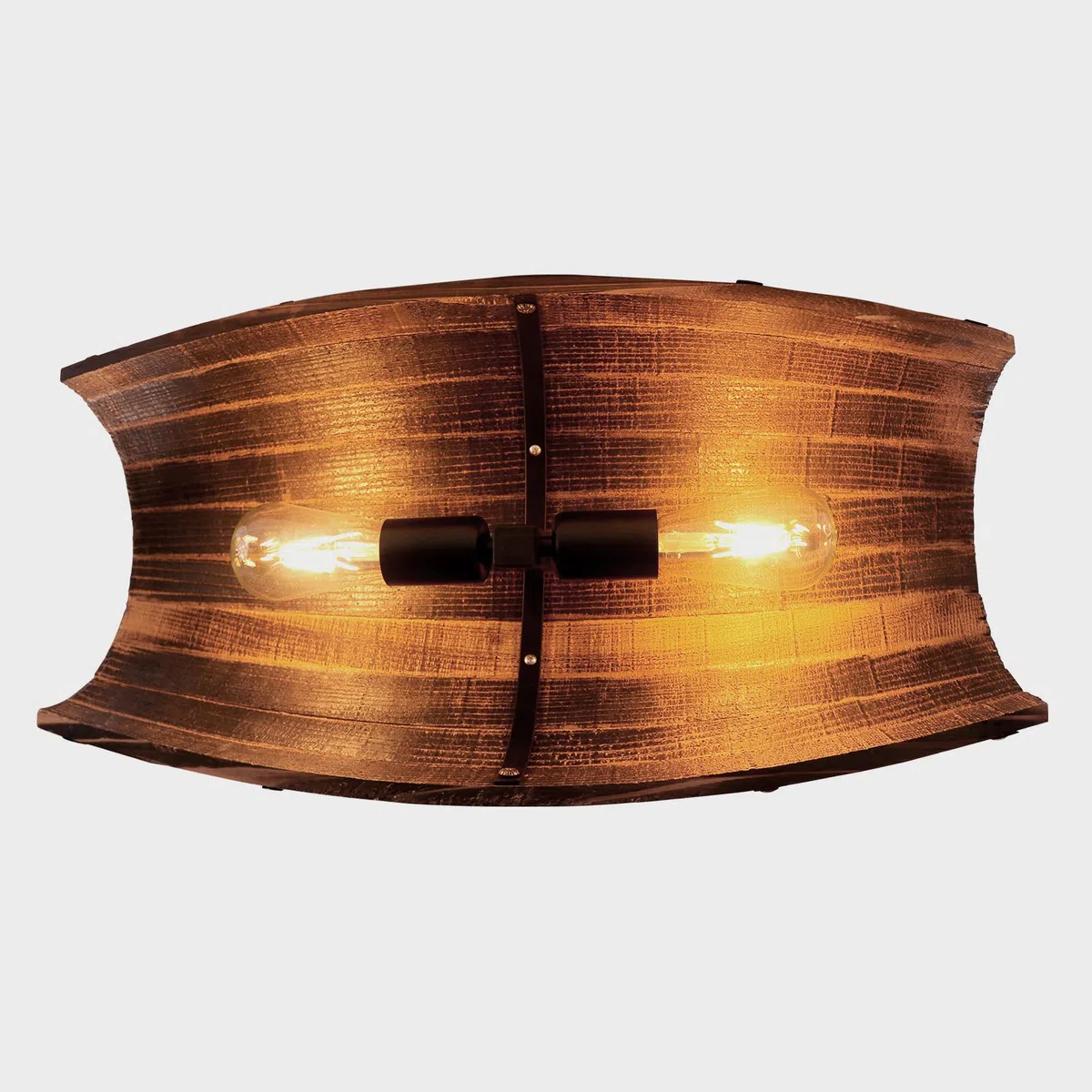 Lampada a sospensione per botti di vino in legno antico, appesa a lampade da soffitto rustiche per cucina e bar | appesa a lampade da soffitto rustiche per cucina e bar