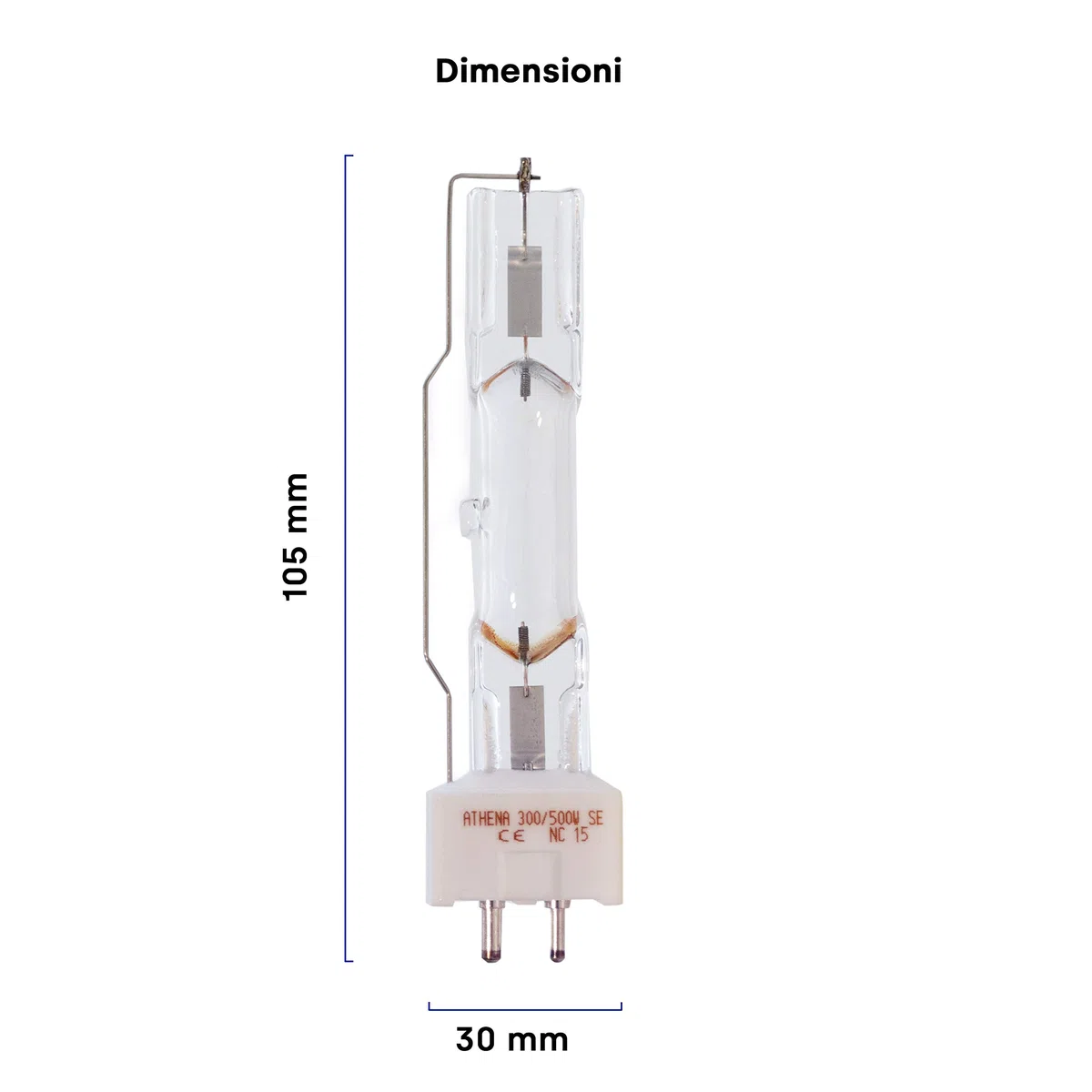 LAMPADA ABBRONZANTE UV ATHENA 300/500W SE GY9.5