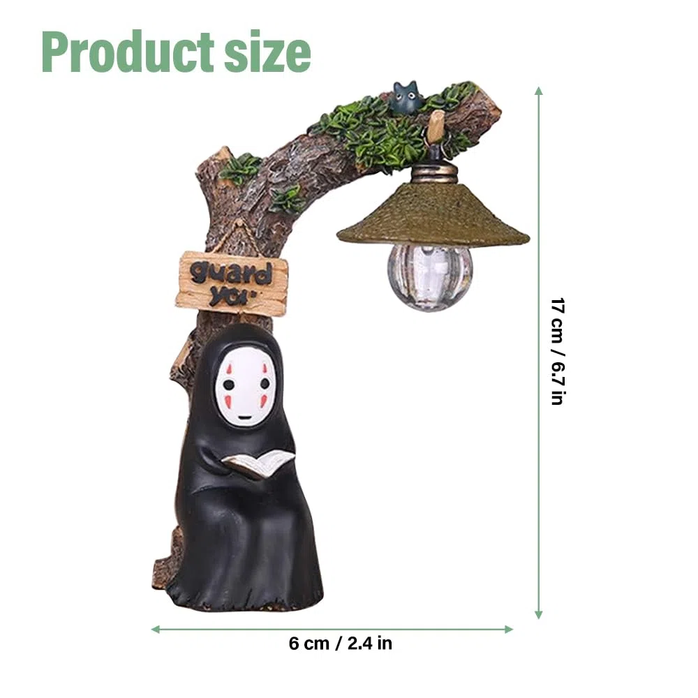 Luce Notturna Uomo Senza Volto, Carina Studio Ghibli Gadget, Statuette Spirited Away, Giocattolo per Bambini, Idea Regalo per La Casa e il Giardino Reading
