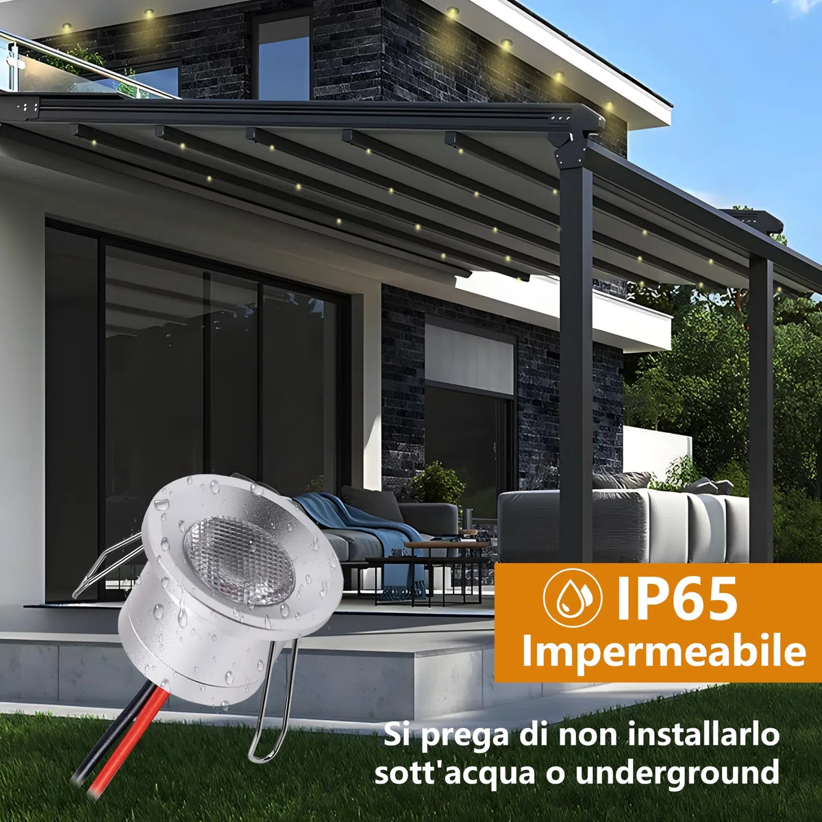 Set di 6 Faretti Led da Incasso per Cartongesso,2W Mini Faretti Led Soffitto,IP65 12V Faretto LED Ultrasottili 19mm,foro 25-28mm,faretti led Per Luci Cucina Bagno (Argento Bianco Neutro 4000K)