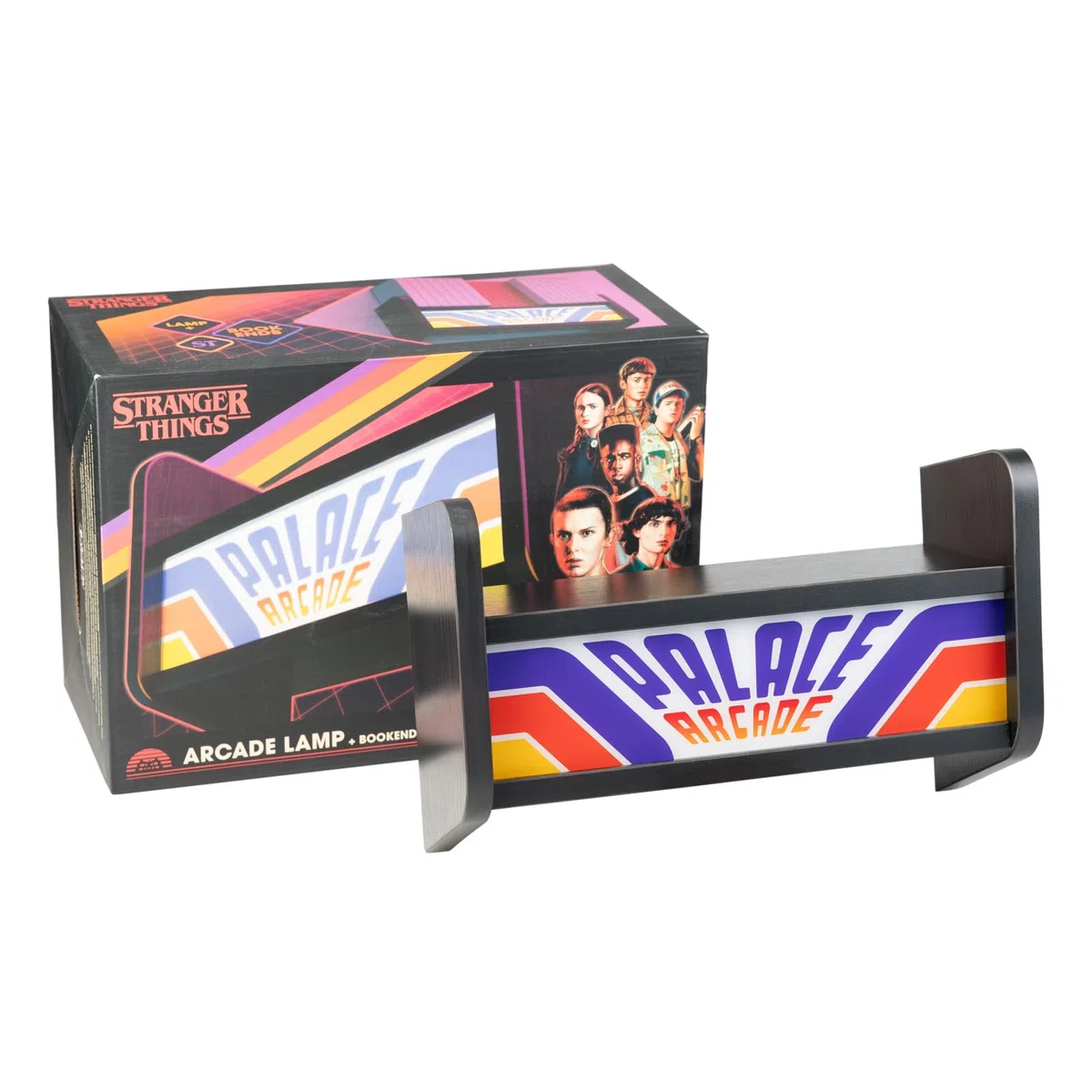 Grupo Erik Lampada e mensola USB – Stranger Things Merchandise | Mini mensola da parete per macchina da arcade, luce d'atmosfera, regali per giocatori, accessori per l'installazione di giochi, regali