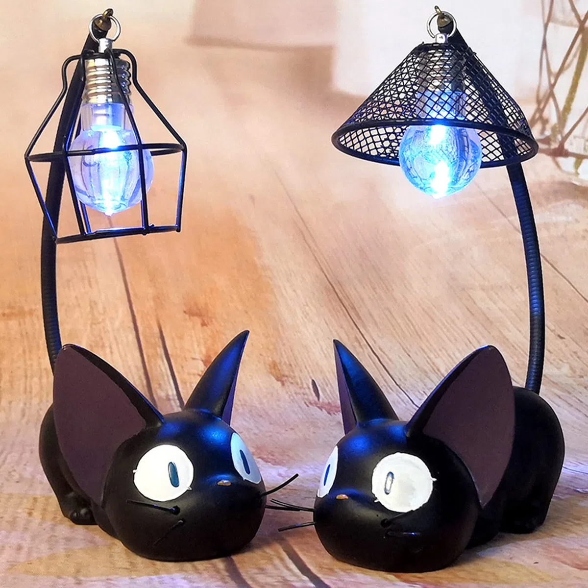 Luce notturna, lampada da scrivania per gatti, luce notturna a forma di gatto, luce notturna a LED, per la cameretta dei bambini, decorazione domestica (B)