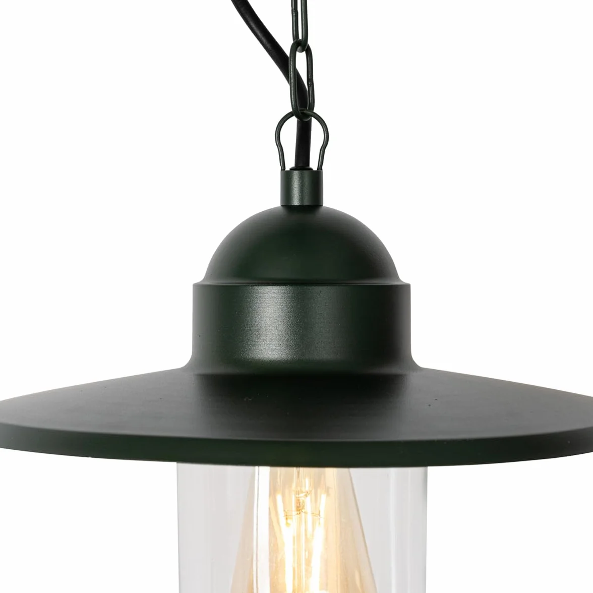 Qazqa kansas - Lampada a sospensione Moderno - 1 luce - Ø 29.4 cm - Verde - Moderno - Illuminazione esterna
