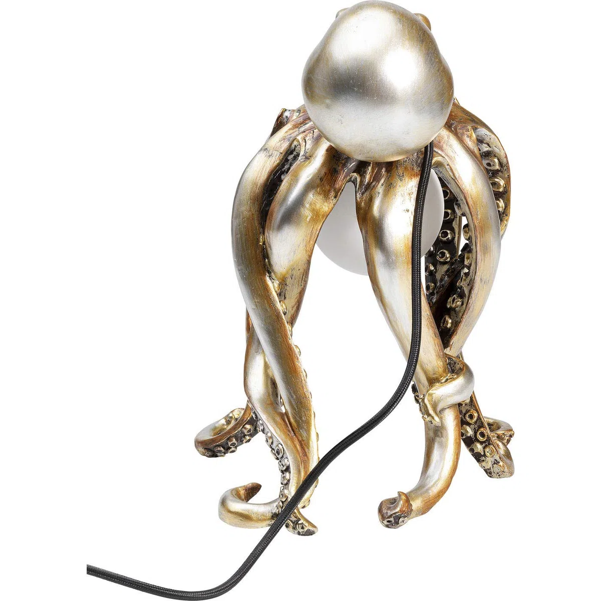 Kare Design Lampada da tavolo Animal Octopus, oro, 34cm, motivo polipo | decorazione marittima, tema mare, luce calda, punto luce individuale, versatile, corridoio, comodino, lampadina non inclusa