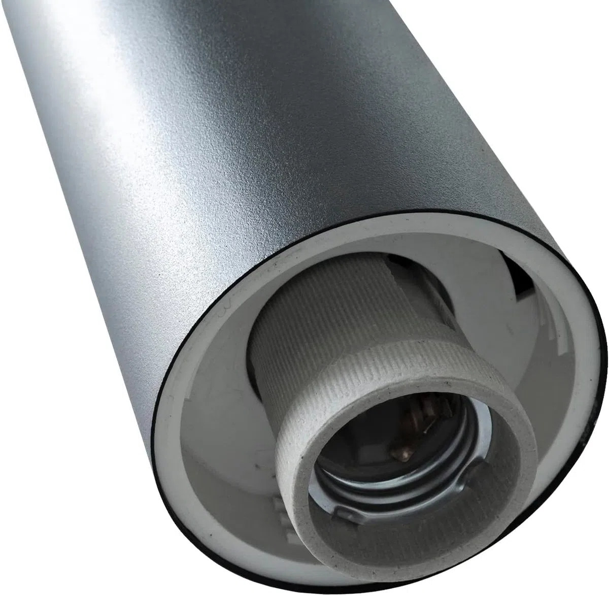 Planetitaly TOKYO Lampione LED attacco E27 acciaio inox palo impermeabile esterni luce giardino viale sentiero cortile 230V (500mm nero)