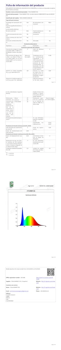 Aigostar Faretti LED da Incasso per Cartongesso, 4.8W 560LM IP65 Impermeabile, Faretto LED Incasso, Luce Bianca Fredda 6500K, Faretti Incasso Cartongesso, Diametro Foro Ø68mm, AC 220-240V, Set di 6