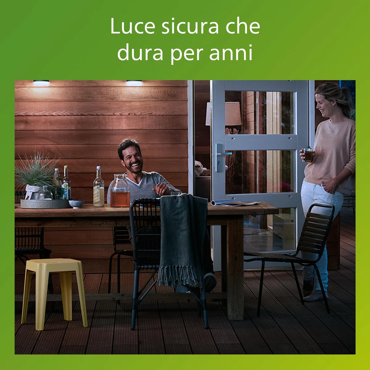 PHILIPS Lois, Proiettore per Esterni, con Sensore di Movimento, 50 W, 5000 K,Nero