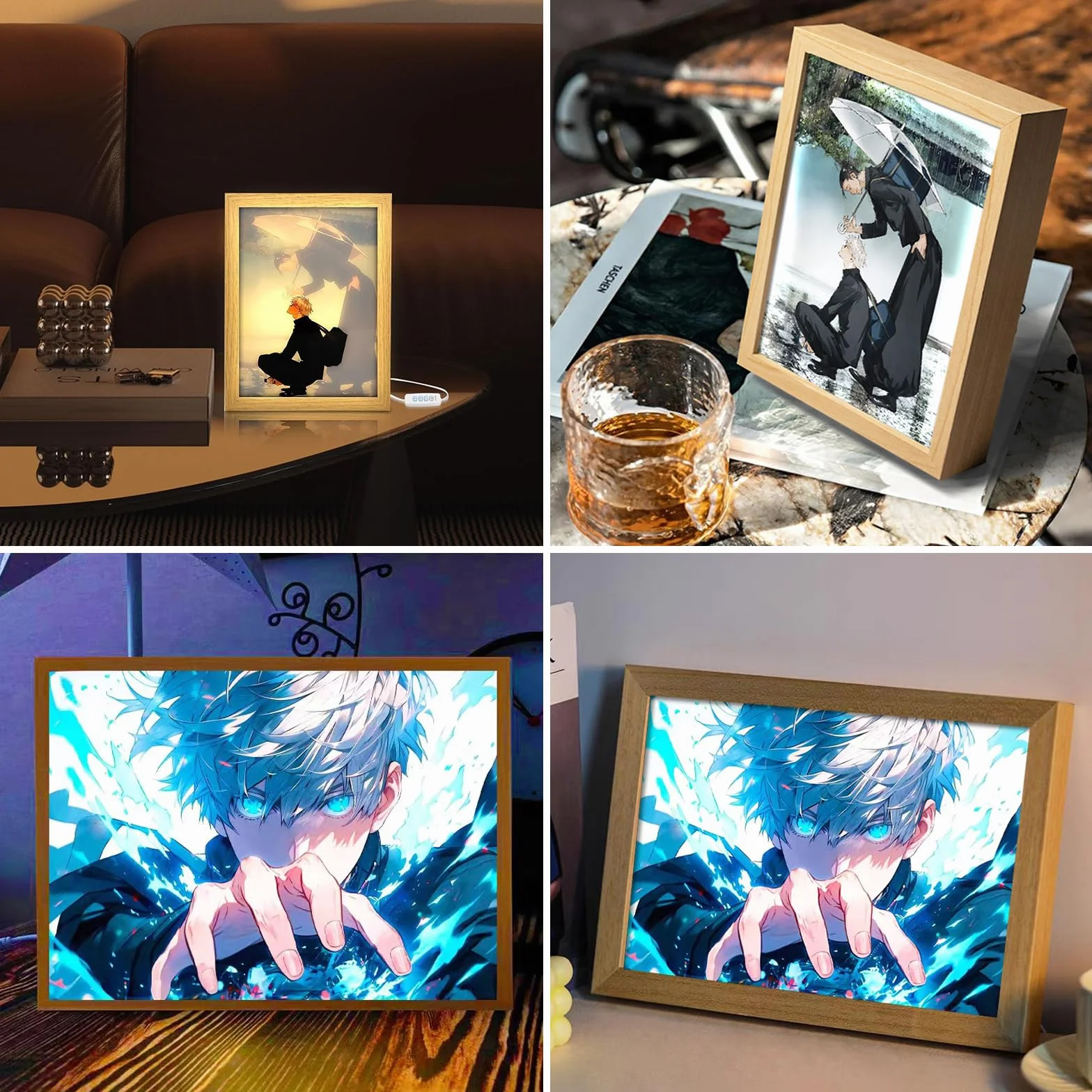Bocguy Decorazione da parete a LED, per decorazione della casa, camera da letto creativa e regalo