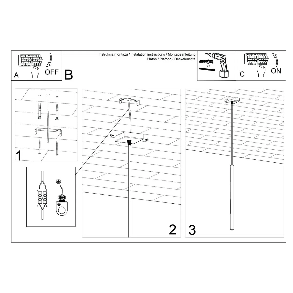 SOLLUX lighting Lampada Da Soffitto Lampada Da Sospensione Di Acciaio 1 Paralume 8 x 8 x 114 cm Beige Pastelo