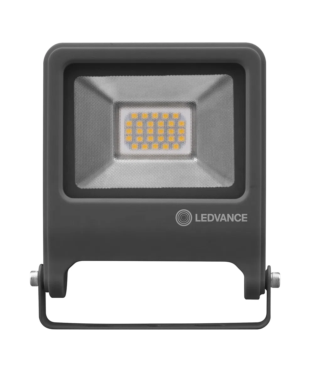 LEDVANCE Endura Flood Proiettore da Esterno 20W Luce calda 3000K, Grigio Scuro