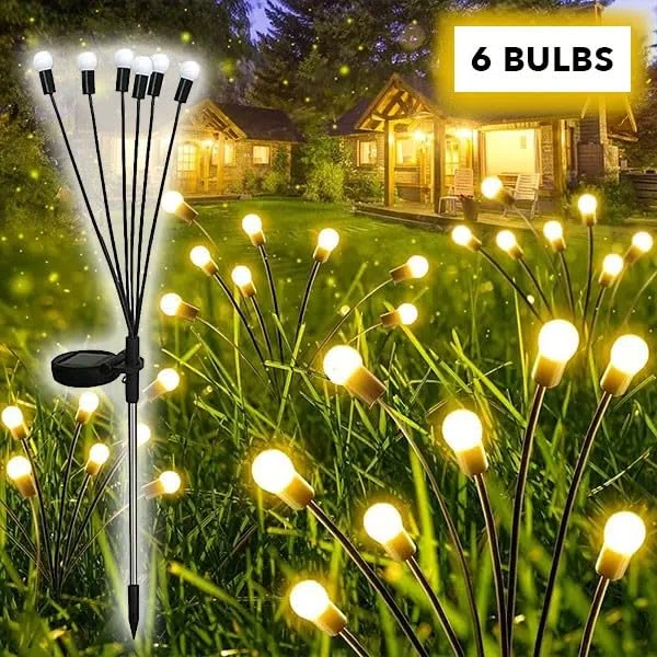 Frilla SOMPEX Luci Solari da Giardino, 2 x 6 LED Luci, Bianco Caldo, PVC ABS Acciaio Inossidabile, IP65 Impermeabile, per Esterni, Energia Solare