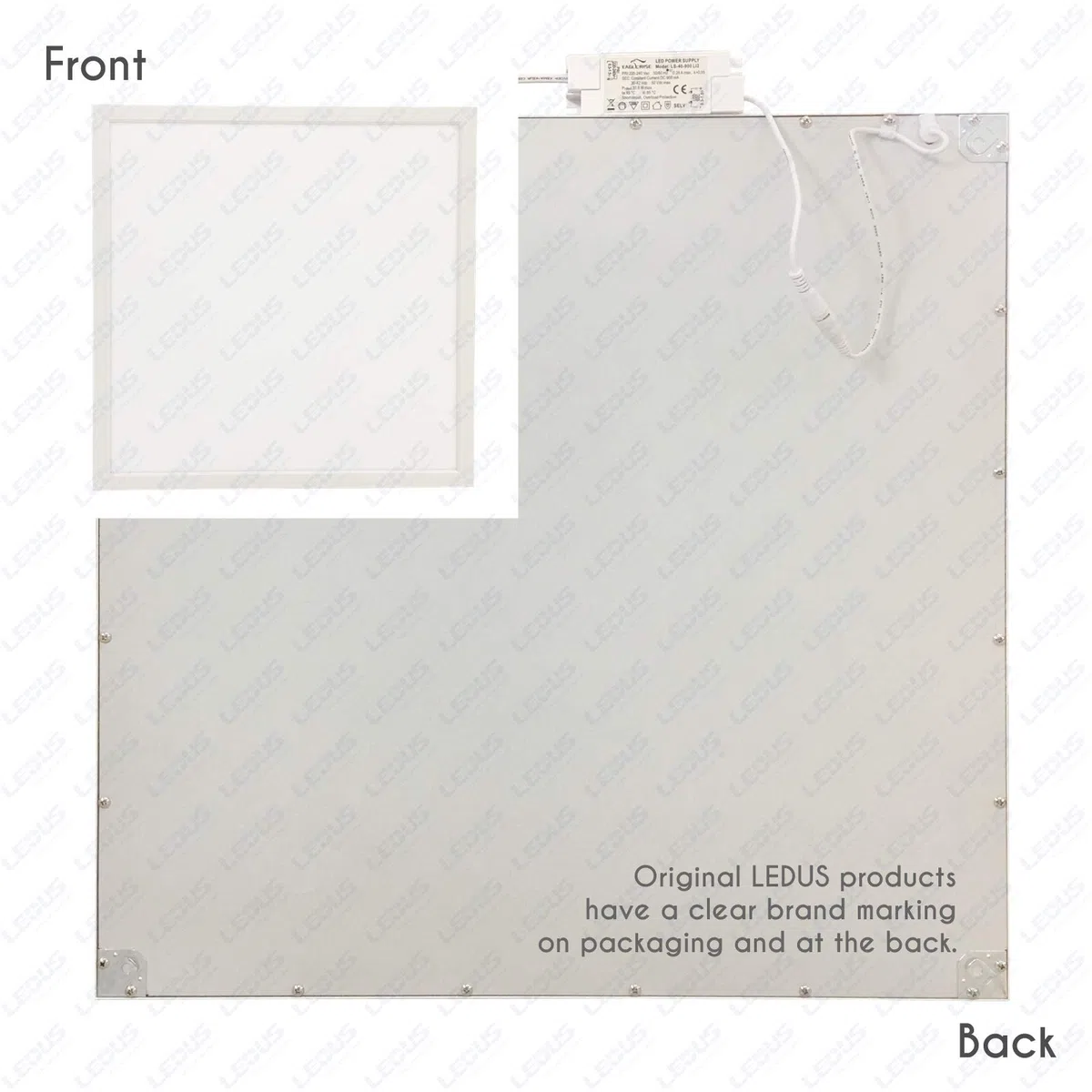 Illuminazione LED panel 60x60 quadrata ultrasottile 40W.