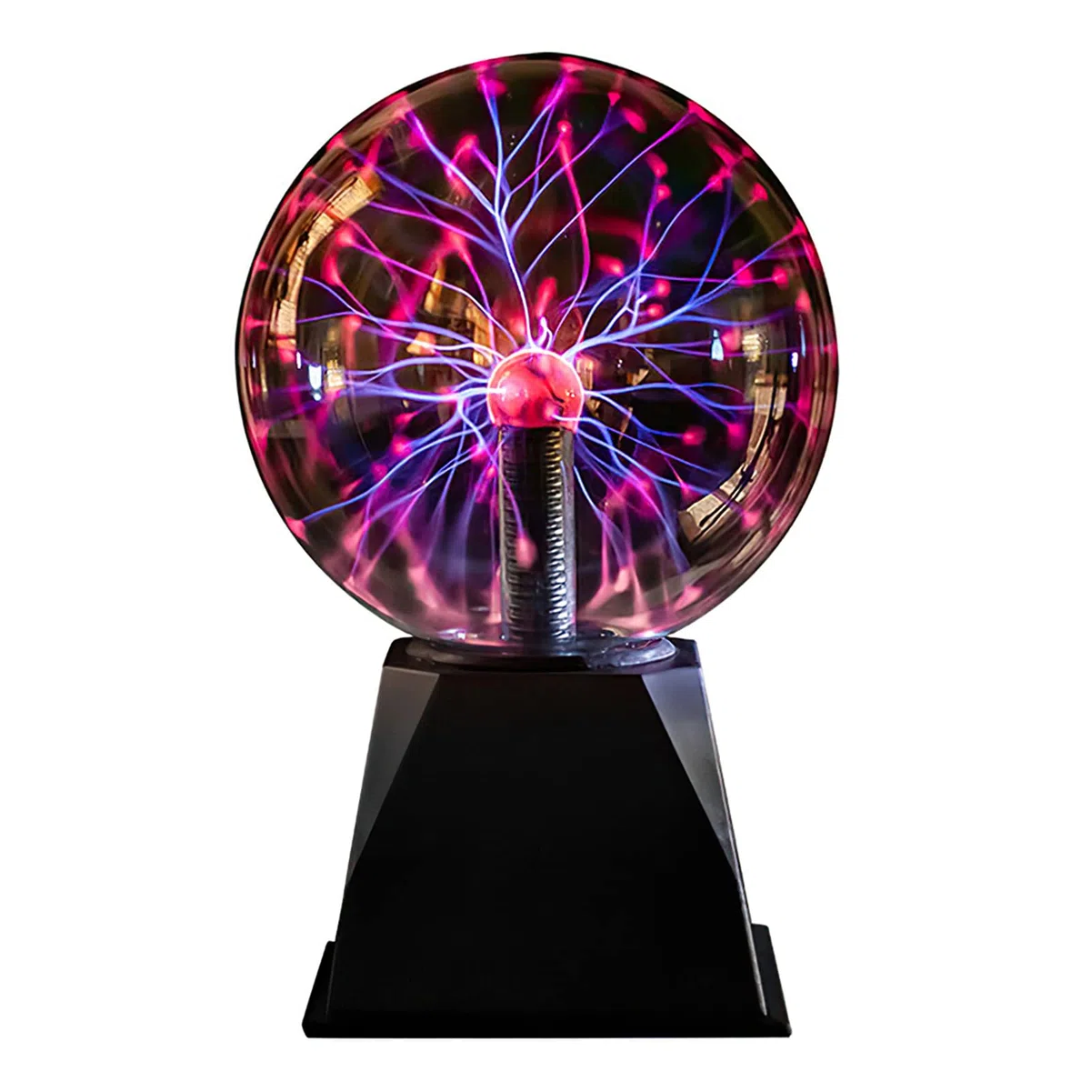 Riserva Sfera al Plasma Magica, 6 Pollici Lampada a Sfera al Plasma Sound Sensitive Touch, Sfera Luminosa Magica per Feste, Decorazioni, Prop, Home, Rossa