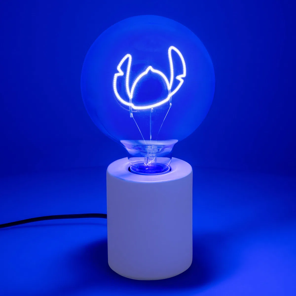 Paladone, Lampada con lampadina neon a LED decorativa con Stitch della Disney, con lampadina in vetro E27, regalo da collezione di Lilo & Stitch con licenza ufficiale, per camere da letto e case