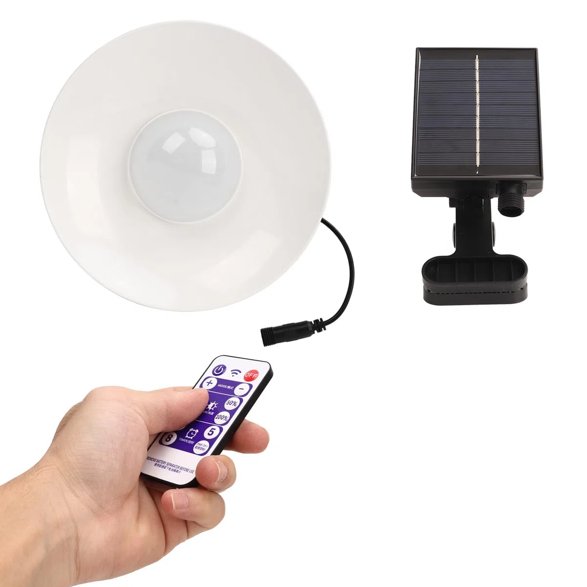 Luci per Ombrellone Esterno per Patio, Lampada Solare per Ombrellone Esterno Impermeabile con Telecomando Temporizzato 3 Temperature di Regolabili per Riunioni