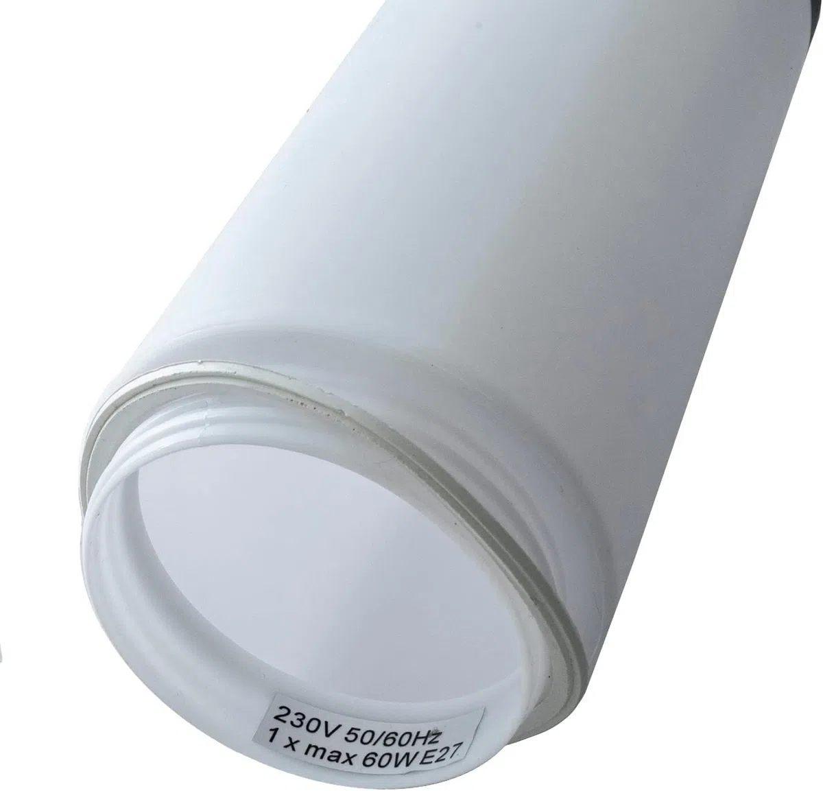 Planetitaly TOKYO Lampione LED attacco E27 acciaio inox palo impermeabile esterni luce giardino viale sentiero cortile 230V (500mm nero)