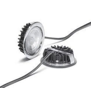 Vossloh-Schwabe Faretto da Incasso a LED per Cappi Aspirazione e Mobili IP54 Ghiere Inox 4K