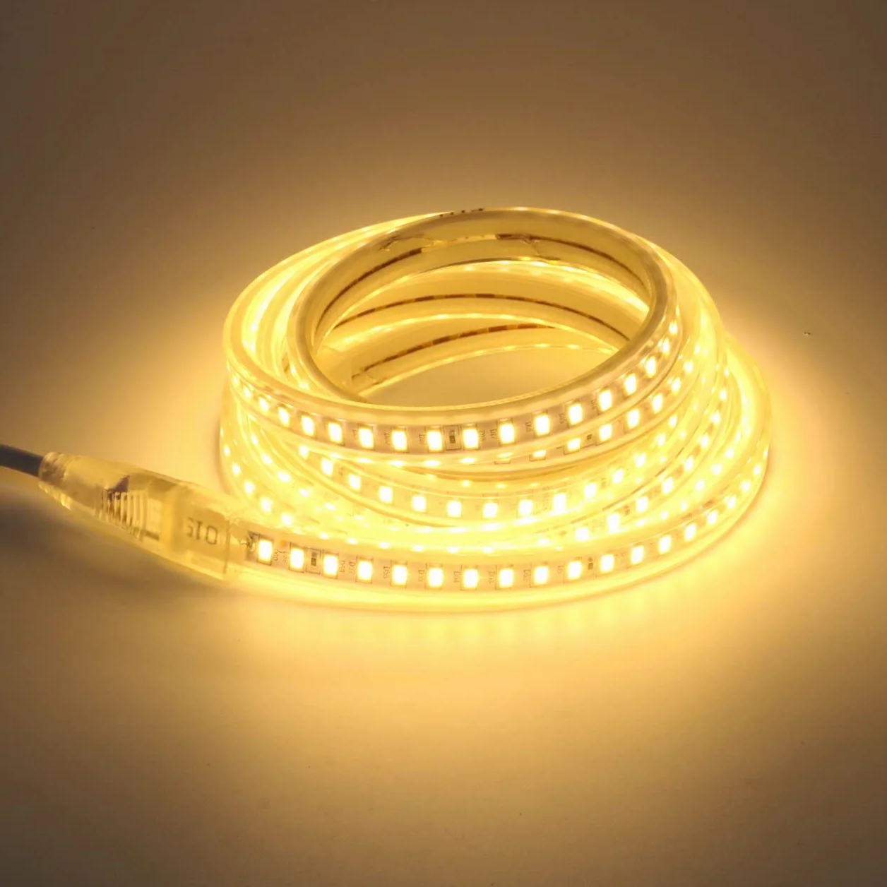 pcning Strisce LED 220 V 3 Metri IP67 Striscia impermeabile 5730 120 led/m Bianco Caldo 3000K Strip LED (bianco caldo, 3)