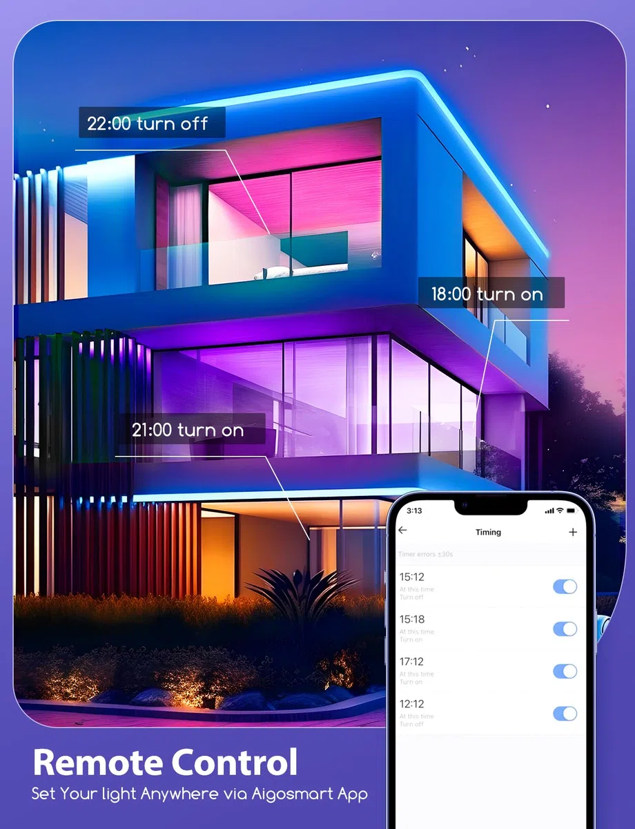 Aigostar 9W Faretti LED da Incasso per Cartongesso, 2 pezzi Faretto Led Incasso, Lampada da Incasso, App Controllo RGB Dimmerabile, Bianco Caldo a 2700-6500K 780LM, Compatibili con Alexa e Google Home
