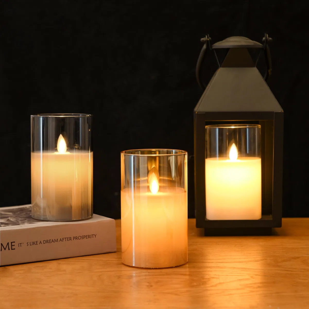 FiiMoo Candele LED Ricaricabile, 2 Pezzi, Candele USB Ricaricabili, Candele Batteria, Candele LED Senza Fiamma, Candela in Vetro con Telecomando Per Natale, Festa, Vacanze, Hotel Decorazione-12.5cm