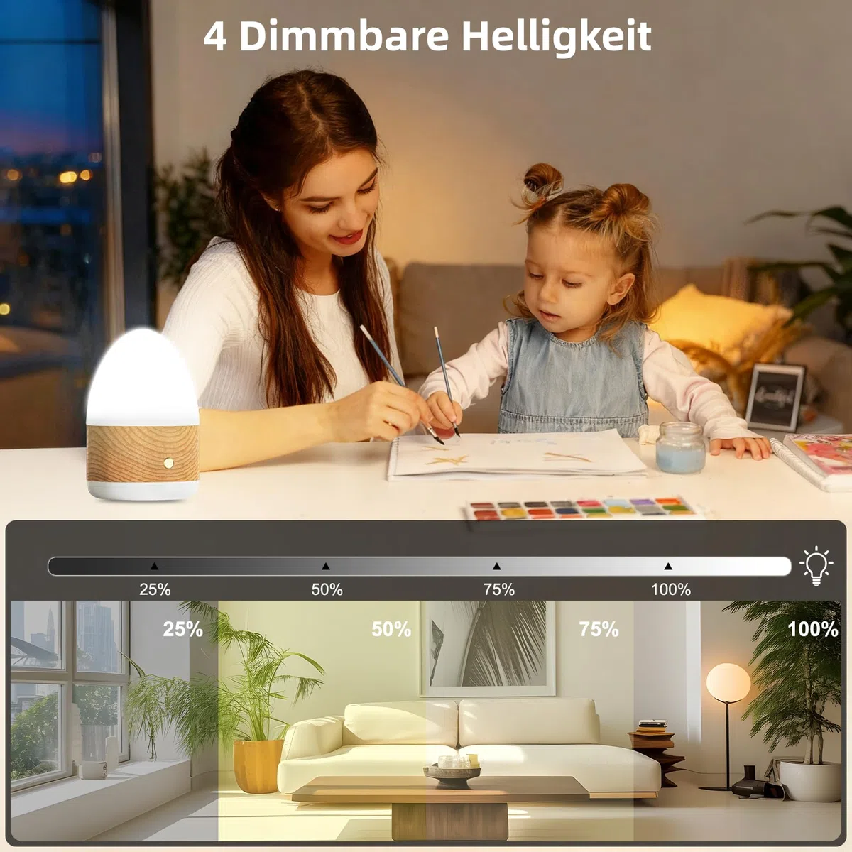 Lampada per Terapia della Luce, 13000 Lux Sad UV-Free Lampada di Luce, Diurna con 3Temperature di Colore, 4 Timer e 4 Livelli di Luminosità, luce solare con telecomando pada Fototerapia