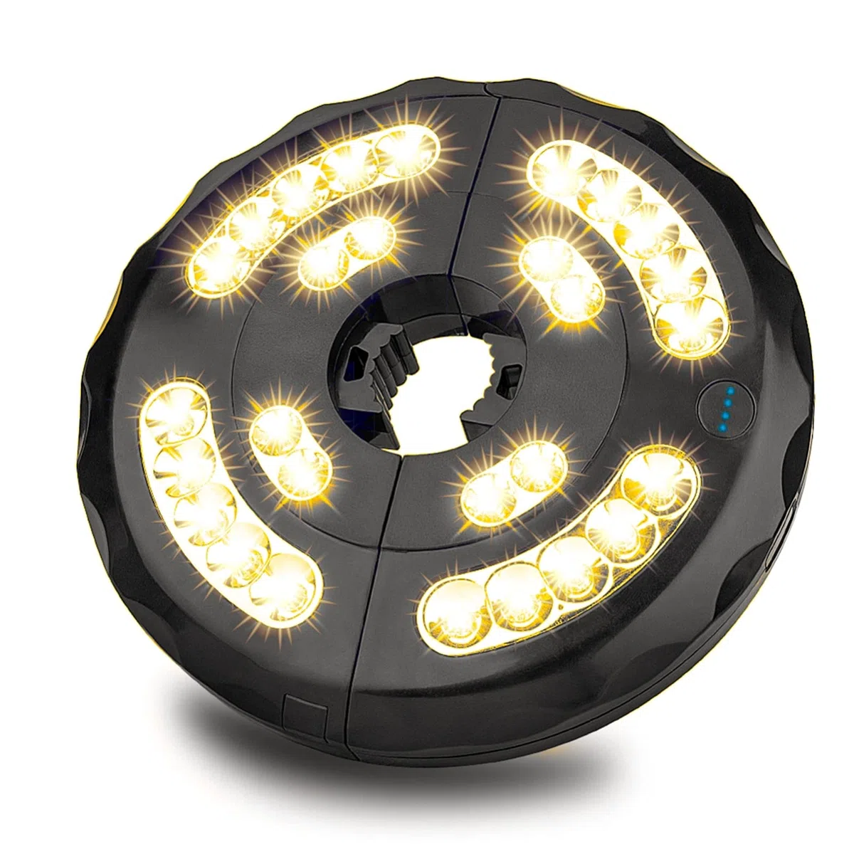Supernight - Illuminazione per ombrellone, 28 luci a LED, 3 modalità di luminosità, 4 batterie AA (non incluse) per ombrelloni da terrazza all'aperto, campeggio, luce bianca calda