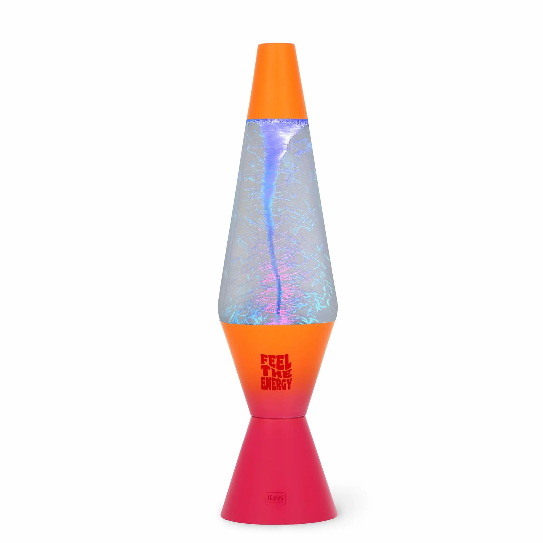 Legami - Lampada Led Tornado Feel The Energy, Luce Multicolore, Effetto Luminoso, Cavo di alimentazione USB/DC incluso, Solo per Uso Interno, 9 x 37 cm