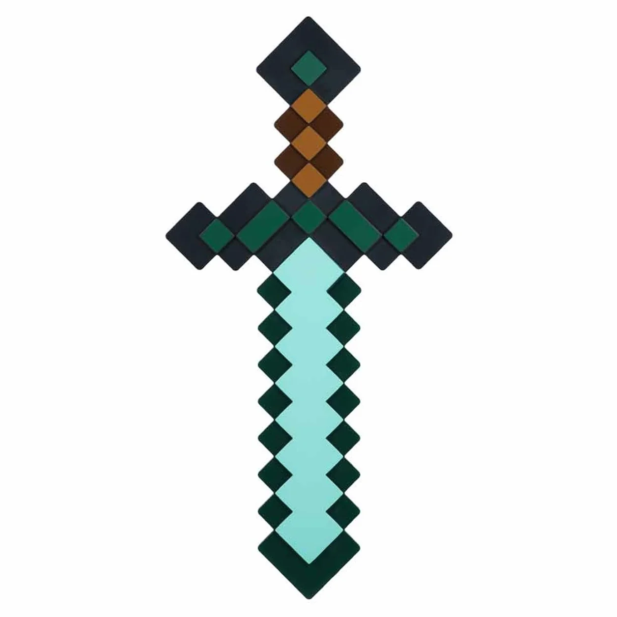 Luce Spada di Diamante Minecraft Merchandise Ufficiale, 3 Modalità di Luce Dinamica con Reazione al Suono, Decorazione per Stanza di Gioco & Collezionabile, Alimentata a USB o Batterie
