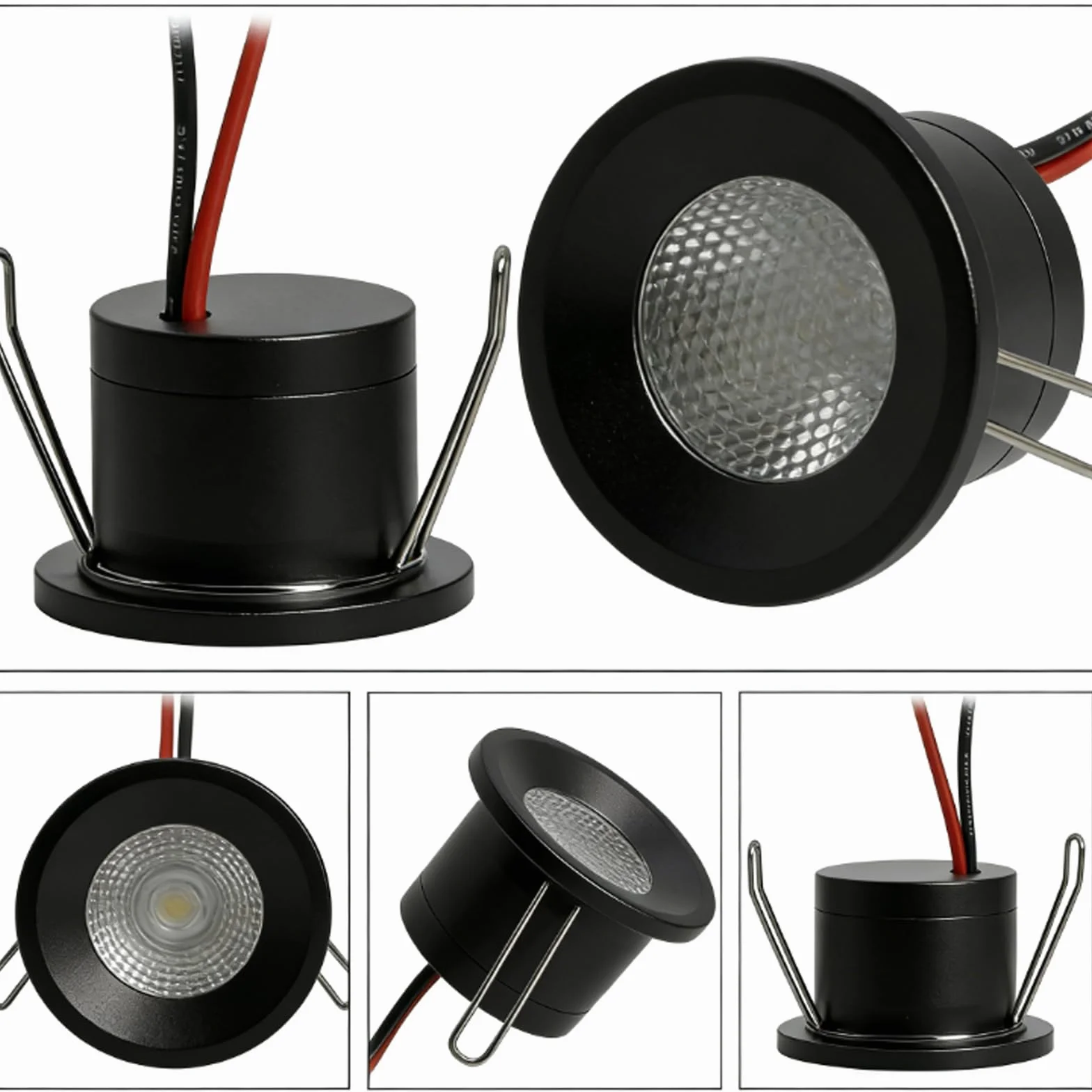 Faretto da incasso a LED, 12 V, 2 W, set di 6 faretti da incasso IP65, mini faretto LED bianco caldo, 3000 K, per bagno, cucina, tettoia e scale, con trasformatore da 230 V
