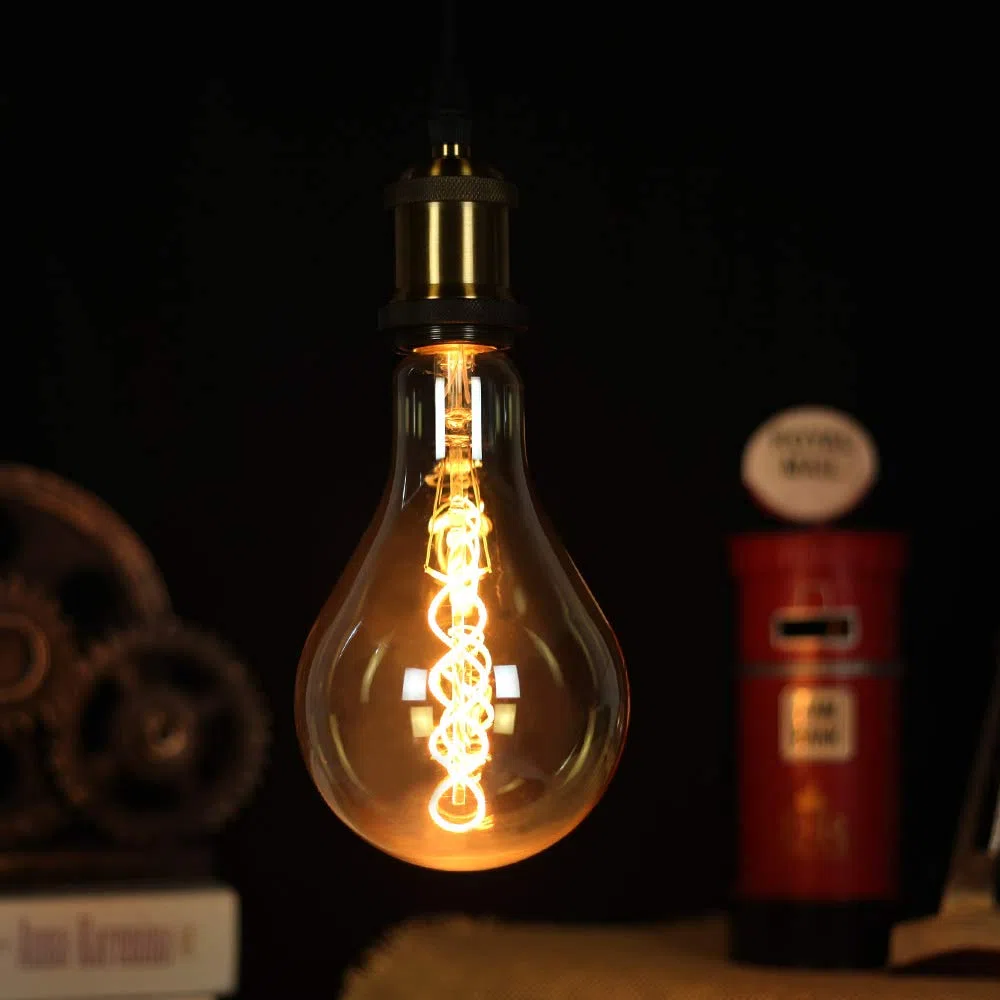 LightingDesigner Grandi dimensioni lampadina Edison A110/PS35 morbido filamento LED 4 W dimmerabile lampadina antico vintage