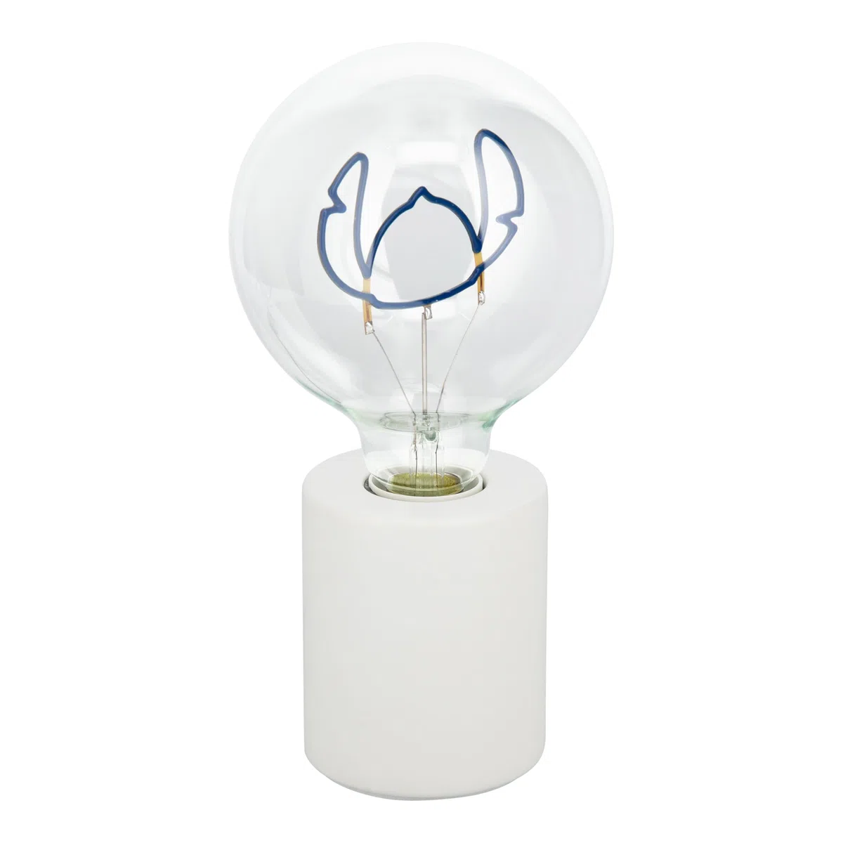 Paladone, Lampada con lampadina neon a LED decorativa con Stitch della Disney, con lampadina in vetro E27, regalo da collezione di Lilo & Stitch con licenza ufficiale, per camere da letto e case