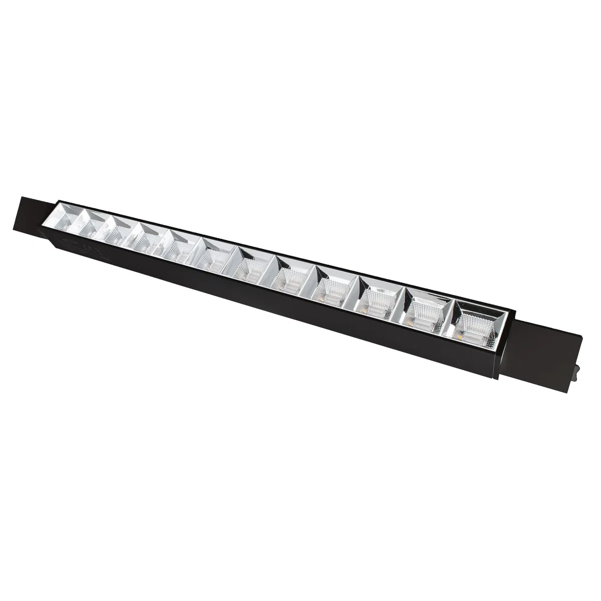 Planetitaly Faretto Binario Track Monofase 6 LED 12W 1440 Lumen Orientabile Angolo 38 Gradi per Interni Negozi Uffici Vetrine 230V Alluminio, Bianco, 4000K