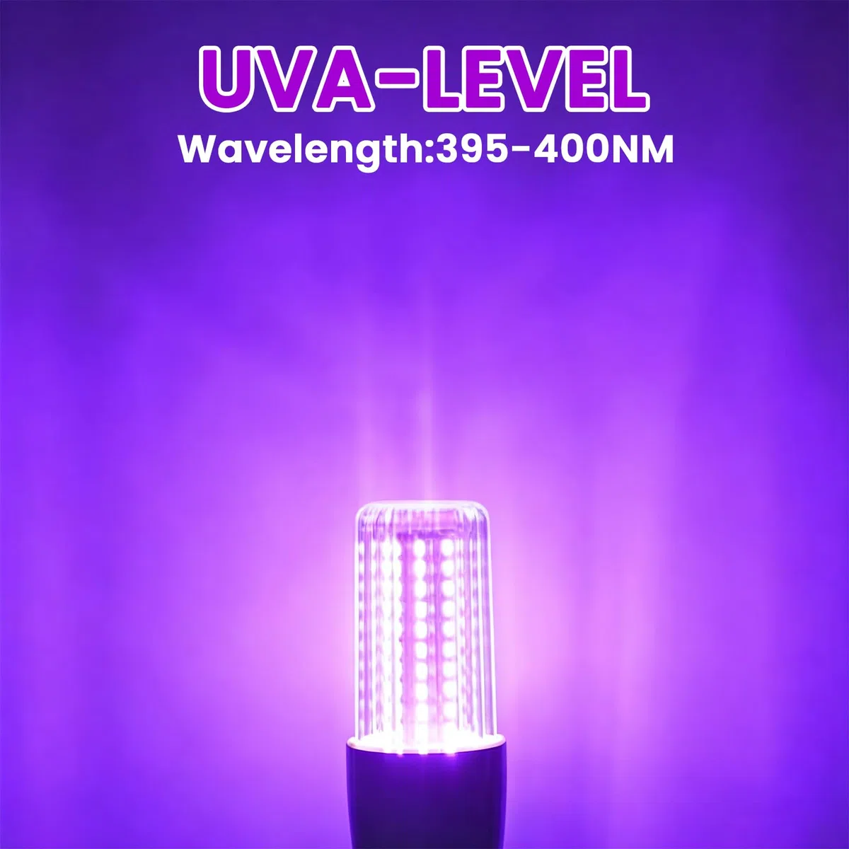 2 Pezzi Lampadina UV 15W, Lampadina Luce Nera E27, 395-400nm Black Light Bulb, Lampadina Ultravioletti per Festa Glow, Acquario, Bar, Poster Fluorescente, Halloween, Discoteca