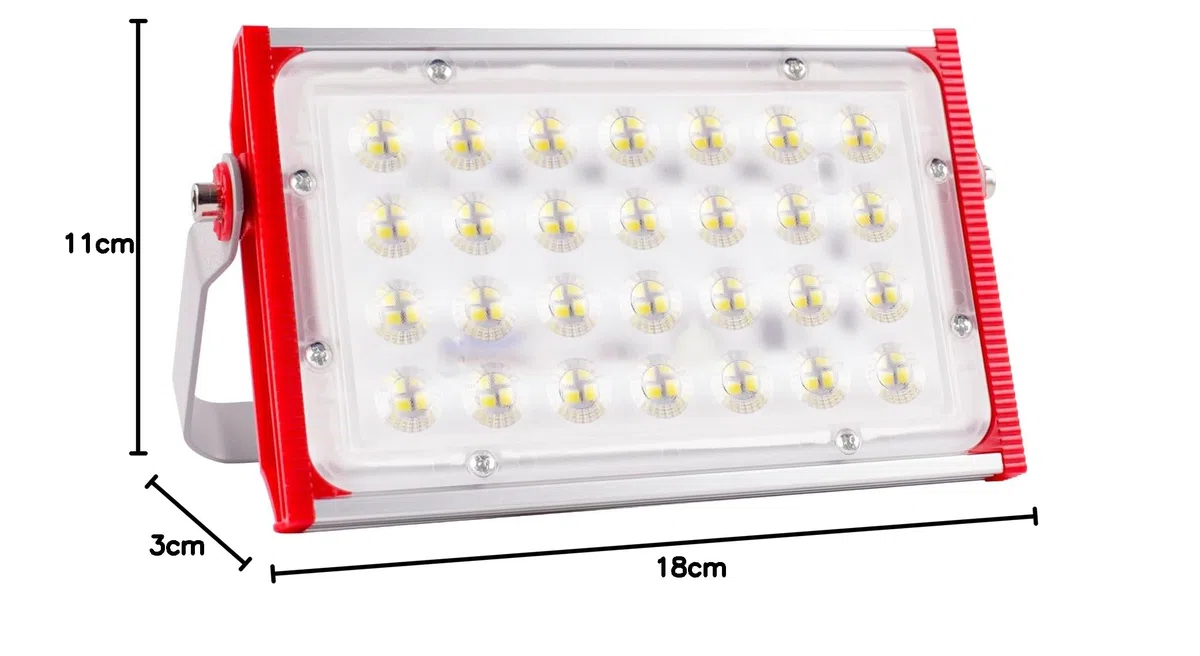 CREATESTAR Faretto Led da Esterno 10000LM 100W, Faretti Led Esterni 6500K luce bianca fredda, 1 Pezzi IP66 Impermeabile Faro Esterno per magazzino giardino garage campo sportivo cortile