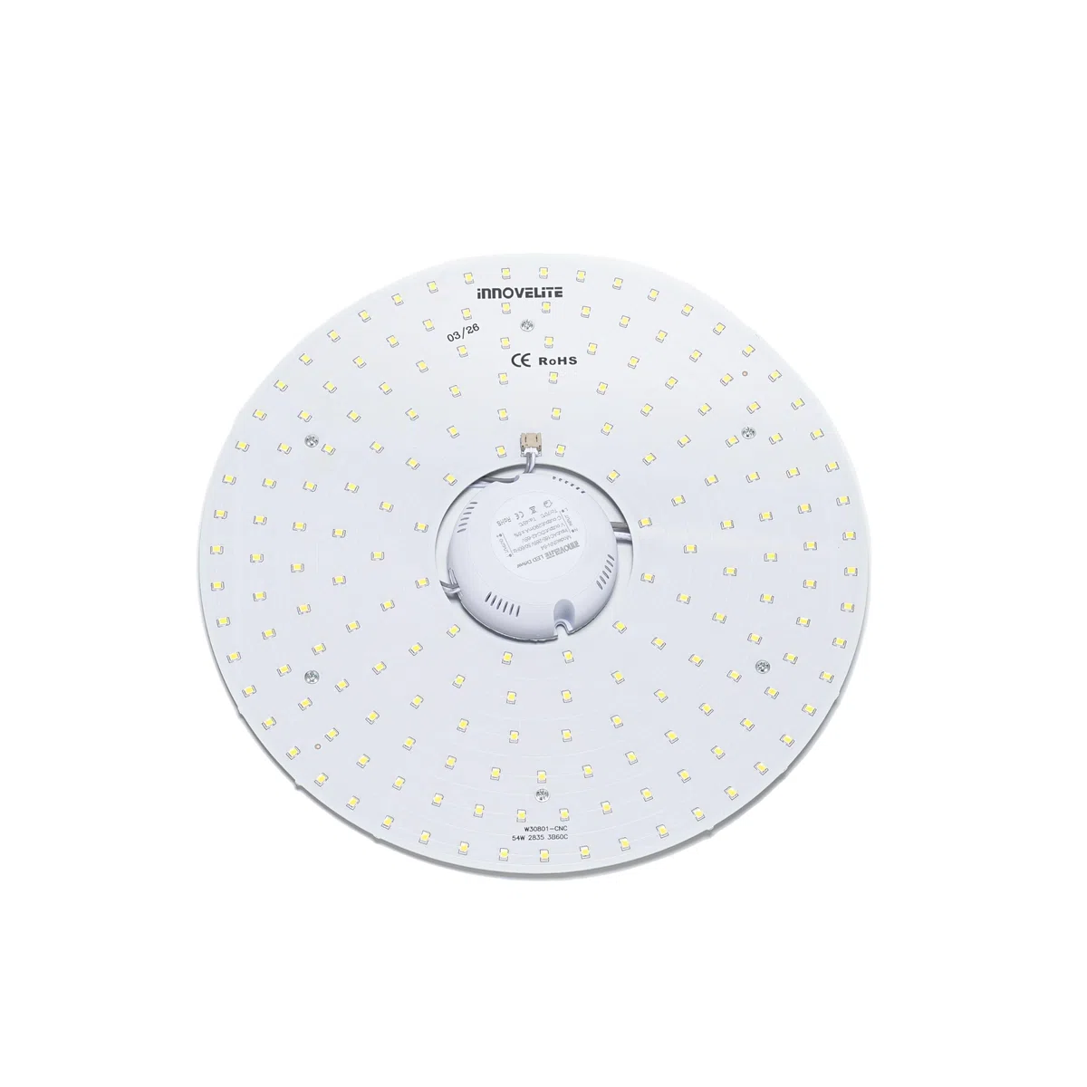 Voltix Modulo LED Circolare per Plafoniera, 220V, 54W 5400lm Ultra Slim con Calamita, Luce Bianca Naturale, Ricambio Tubo Neon LED, Facile da Installare (Bianca naturale / 4000K, 54W)