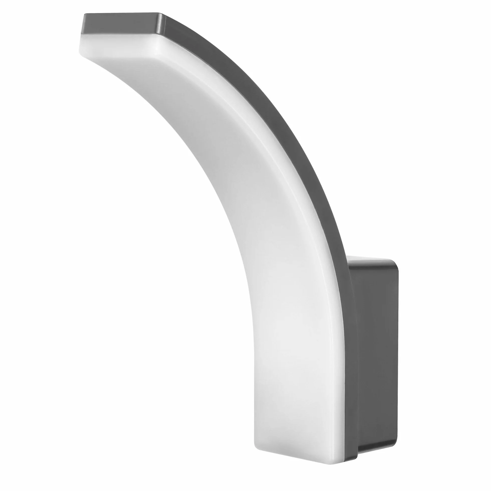 Applique da Esterno 12W/15W/20W Illuminazione Giardino LED Lampada da Parete 4000K IP65 Design Moderno Semplice e Snello Luci da Giardino Vari Colori (grigio)