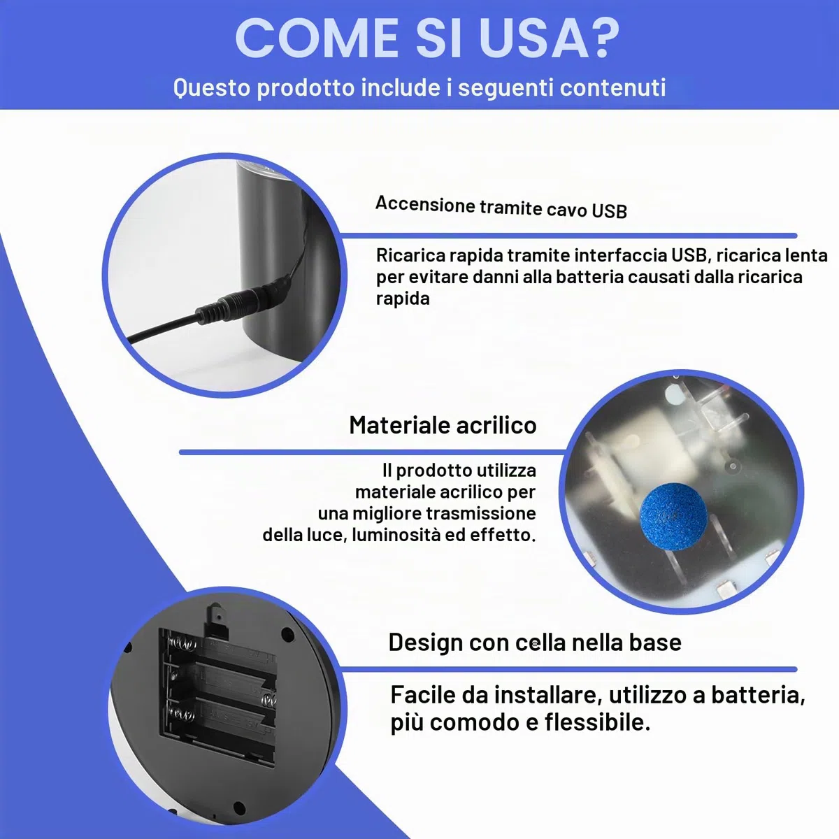 Lampada Lavica a Bolla Con Pesce - Telecomando, 16 Colori e 4 Modalità - Acquario d'Atmosfera LED Con Cavo USB per Casa, Camera da Letto