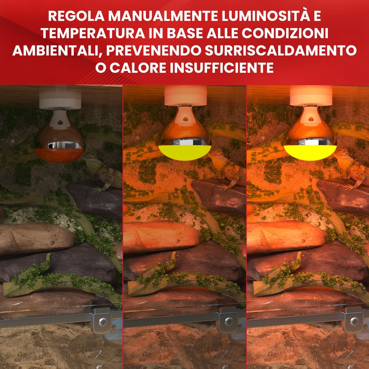 GlowUp Lampada Infrarossi Riscaldante E27, 250W R125 Dimmerabile Lampada Riscaldante per Pulcini, Rettili, Lampade Riscaldanti Cucina, Scaldaceni(2-pezzi)
