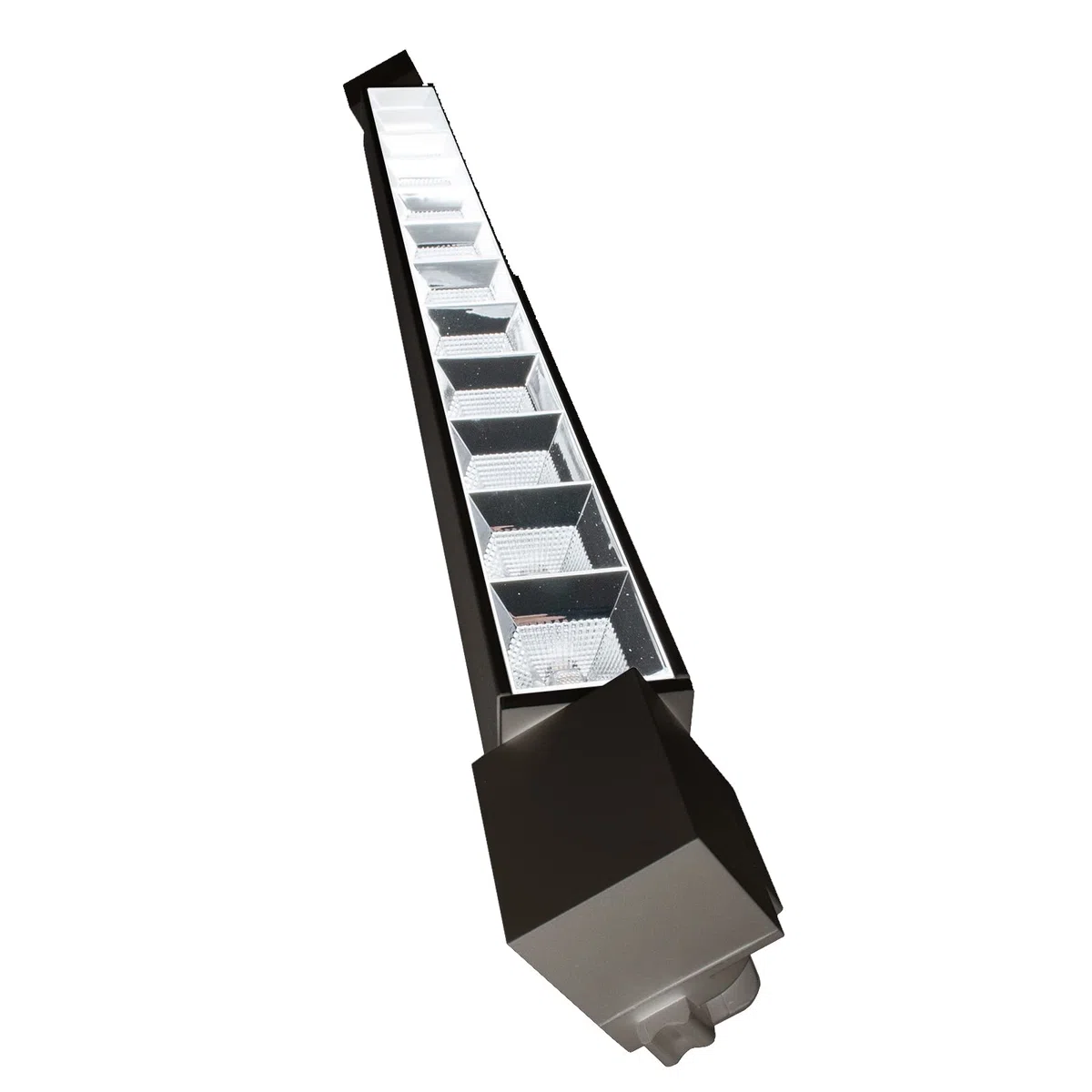 Planetitaly Faretto Binario Track Monofase 6 LED 12W 1440 Lumen Orientabile Angolo 38 Gradi per Interni Negozi Uffici Vetrine 230V Alluminio, Bianco, 4000K
