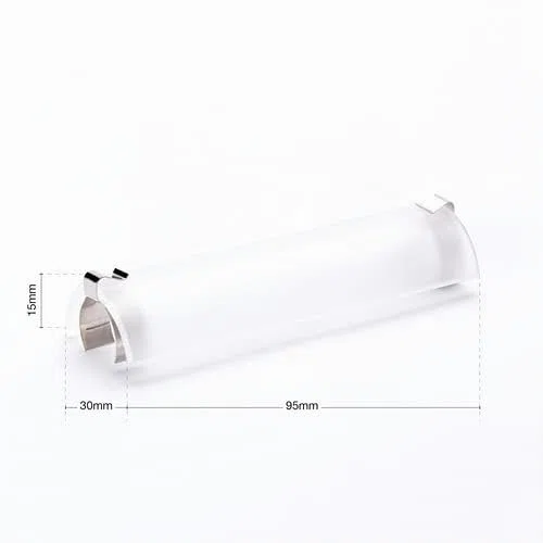 ORION LIGHTSTYLE Vetro di protezione per lampada a luce indiretta, R7s, per aste da 78 mm, vetro di ricambio opaco per lampade alogene, vetro opalino