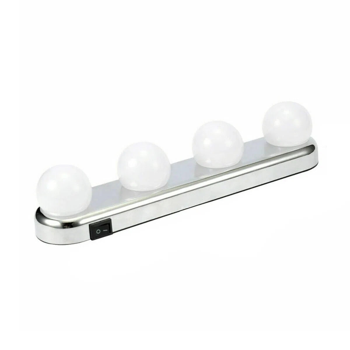 Kyaoayo Set di illuminazione LED per specchio da trucco senza fili, luci di riempimento a batteria, lampade da toilette Hollywood con ventosa