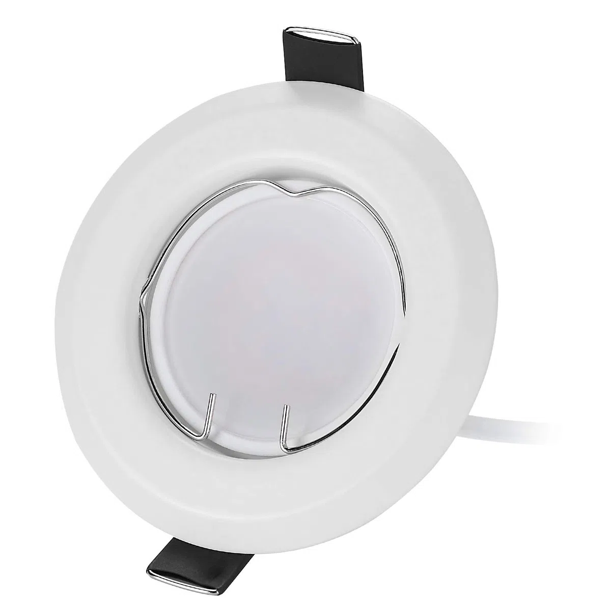HCFEI 3x Faretti LED da Incasso in bianco per cartongesso, con Porti Luce Bianco Caldo 3W Pari a 35W 3000K 55mm foro da incasso Angolo a Fascio 120 Gradi AC 230V