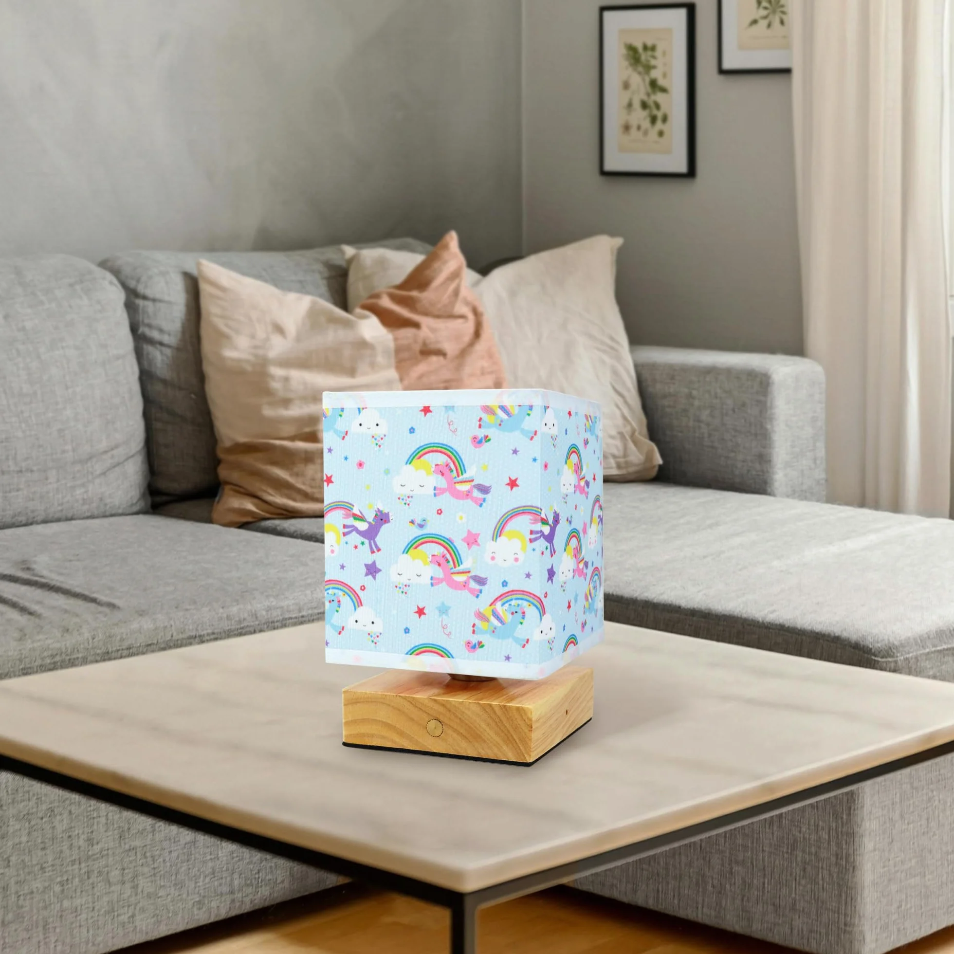 Wetry Lampada da Comodino Bambini con Paralume Luce Notturna Neonati Regolabile Intensità Lucina Notte Ragazzi Ricaricabile Regalo Compleanno Ragazze