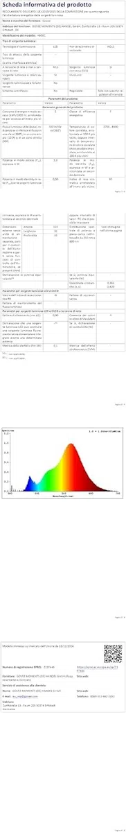 Govee E14 Lampadina Intelligente RGBWW, Compatibile con Matter e Google Assistant, 450LM, Controllo di Gruppo, 4.8W, fai da te, 16 Milioni di Colori, 54 Scene, Set di 2