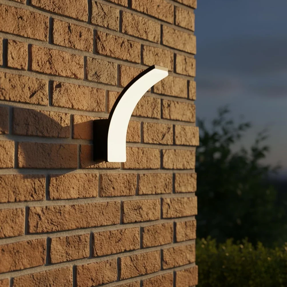 Applique da Esterno 12W/15W/20W Illuminazione Giardino LED Lampada da Parete 4000K IP65 Design Moderno Semplice e Snello Luci da Giardino Vari Colori (grigio)