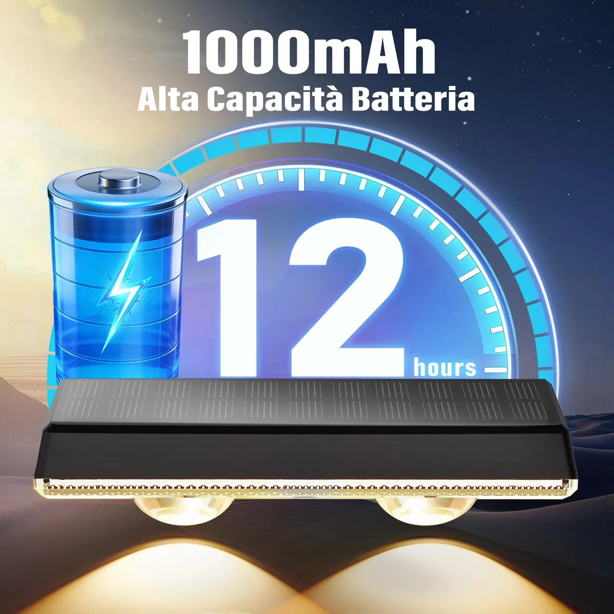 Applique da Esterno Solare Impermeabilità IP67, 4 Pezzi Luce Solare LED Esterno RGB con 8 Modalità Lampade Solari da Esterno per Cortile, Giardino e Recinzione